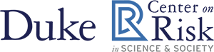 A logo that reads Duke Center on Risk in Science and Society